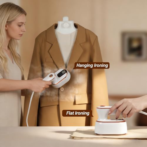 White foldable travel garment steamer — photo 4