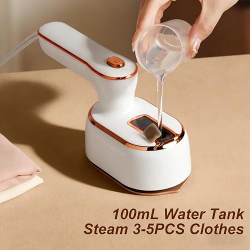 White foldable travel garment steamer — photo 5