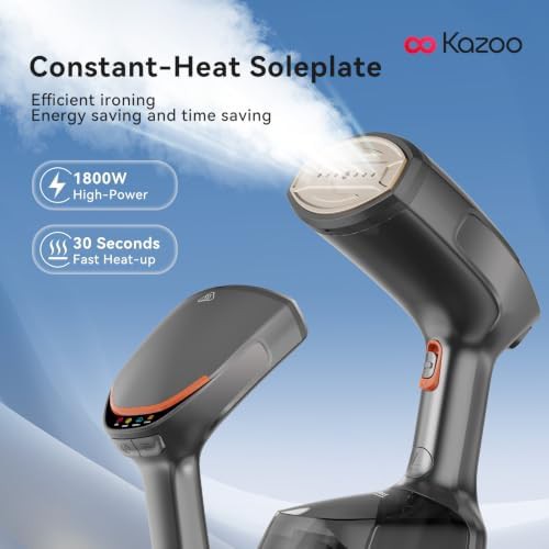 Portable 1800W steamer with lint brush — photo 4