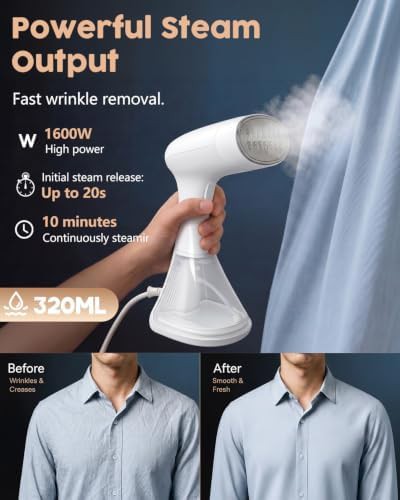 High power 1600W handheld steamer — photo 3