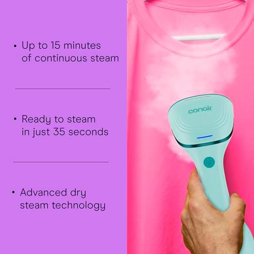Mint green handheld steamer with ceramic soleplate — photo 5