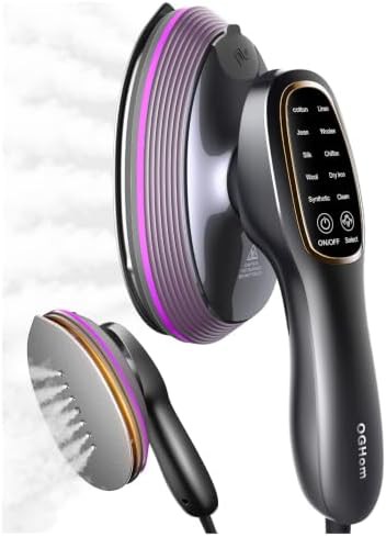 Rotatable head iron and steamer combo unit