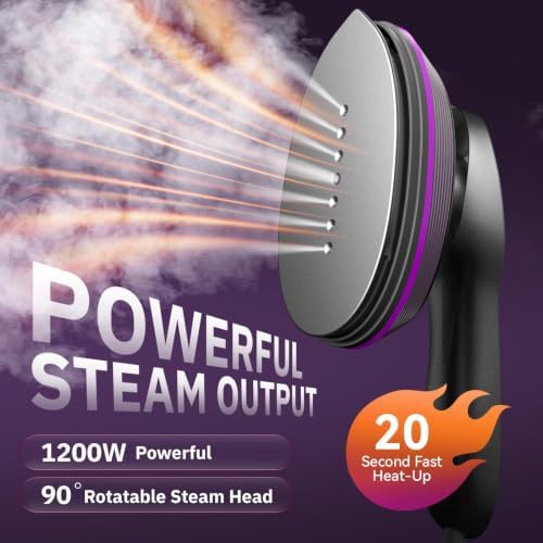 Rotatable head iron and steamer combo unit — photo 4