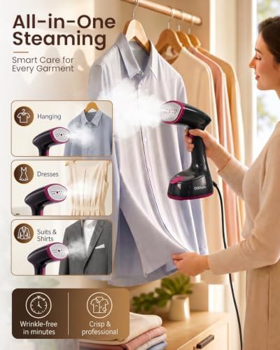 Ergonomic handheld garment wrinkle remover for business — photo 5