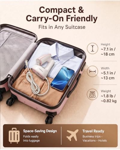 Efficient fast heating garment steamer for travel — photo 4