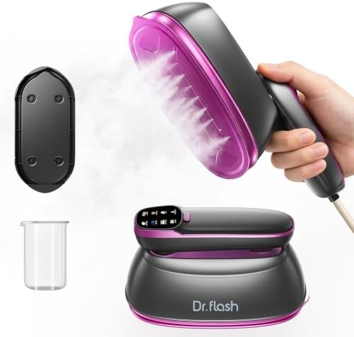 Travel steamer with LCD display