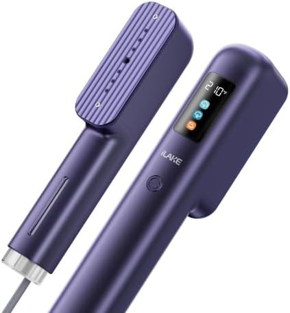 Compact dual voltage fabric steamer iron