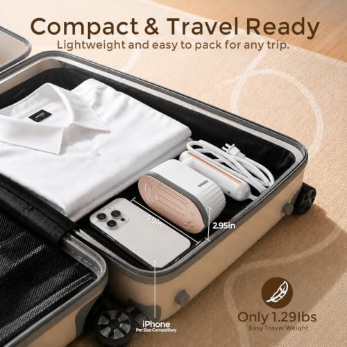 Portable travel steamer with round handle — photo 3