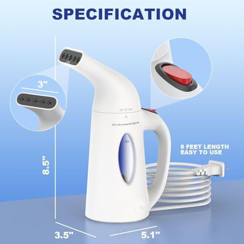 Handheld garment steamer with heat glove — photo 4