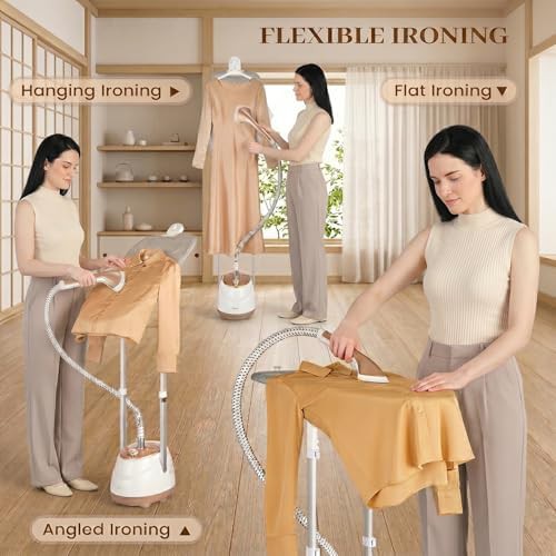 Professional standing steamer with rotatable ironing board — photo 5