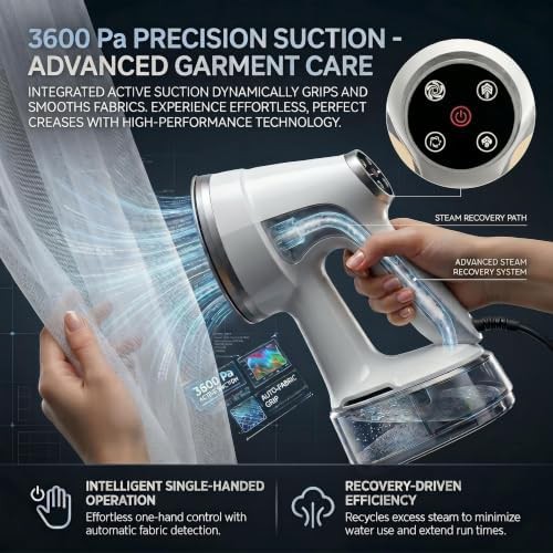 High power vacuum clothes steamer 1200W — photo 4