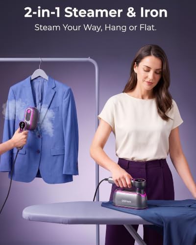 Handheld steamer with lcd display and ceramic panel — photo 4