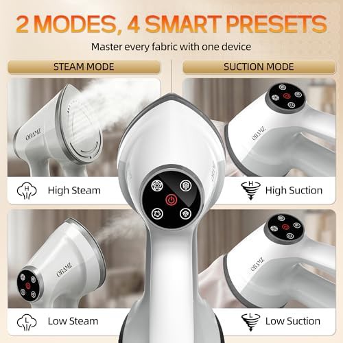 Handheld garment steamer with vacuum suction — photo 4