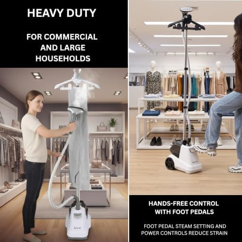 High capacity 1800W commercial garment steamer — photo 3