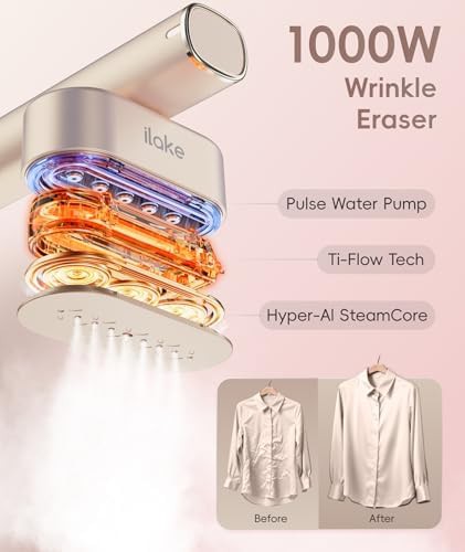 Rose gold travel handheld steamer and iron — photo 5