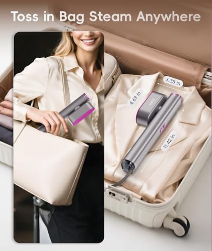 Dual voltage portable handheld garment steamer — photo 3